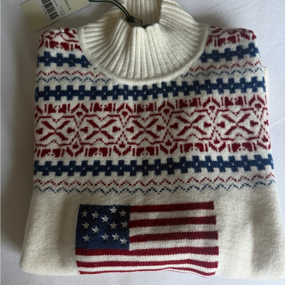 American Flag Christie Turtleneck Sweater - Picture 4 of 6